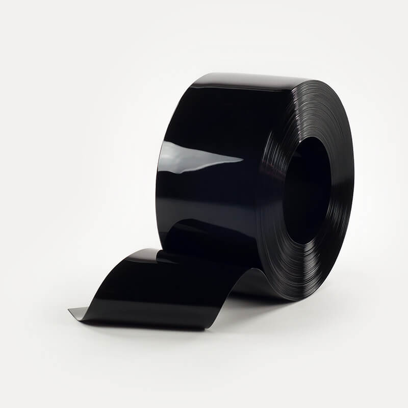 solid colour PVC roll solid black