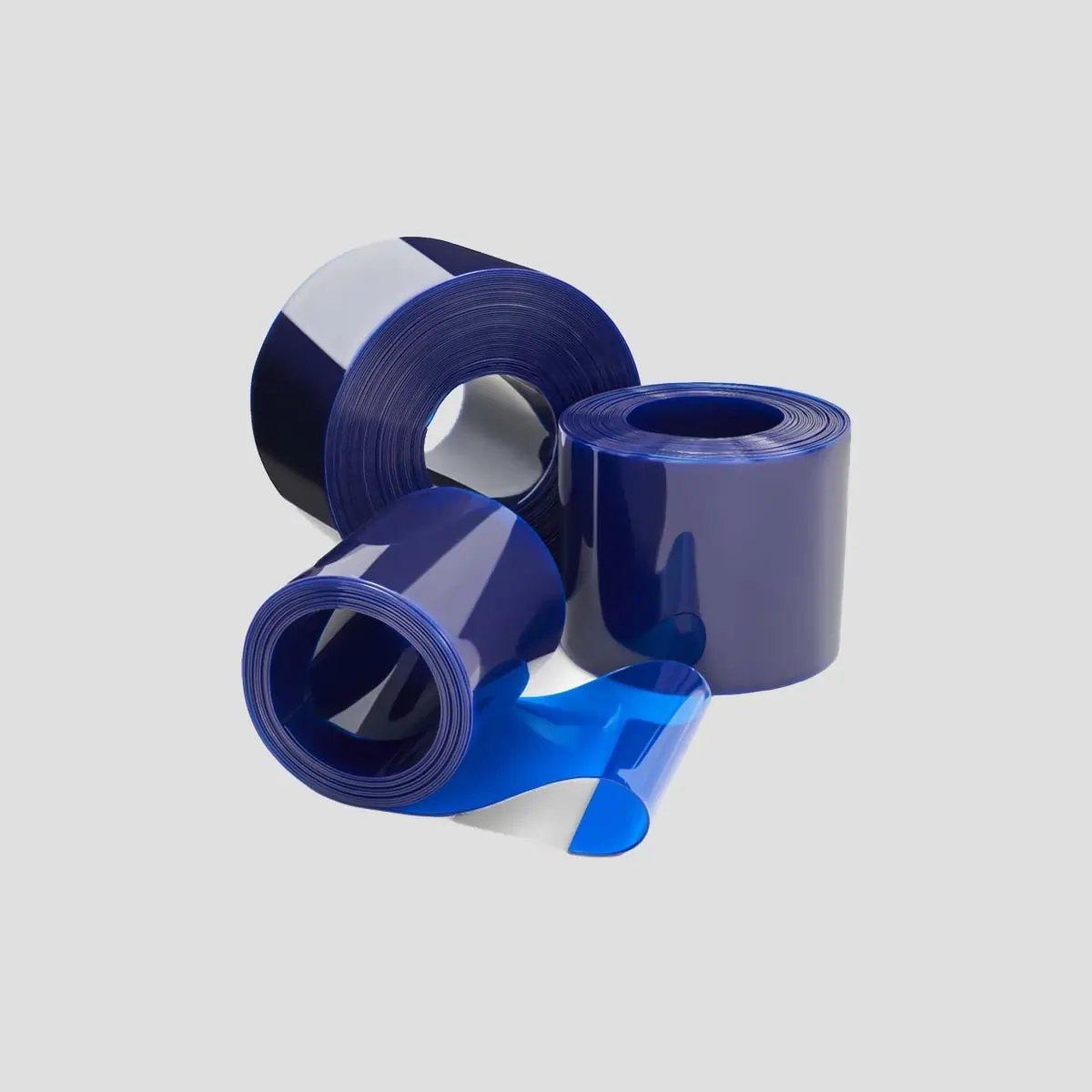 Transparent Blue PVC rolls