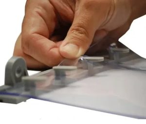 PVC strip being added to the Quickmount mounting system