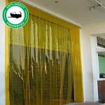 Anti-Insect PVC strip curtains in a doorway