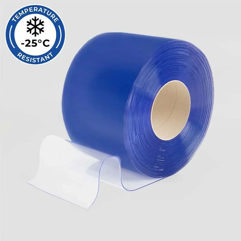 Polar Low Temp Clear Plastic Economy PVC strip roll in E-Spec