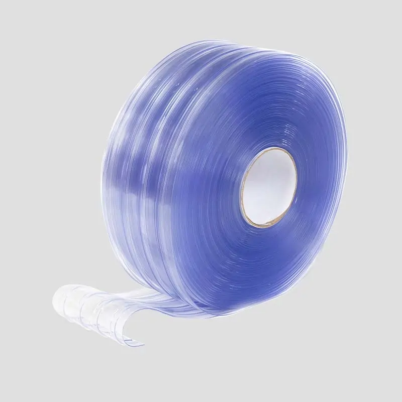 Polar Low Temperature Ribbed Clear Plastic PVC strip roll