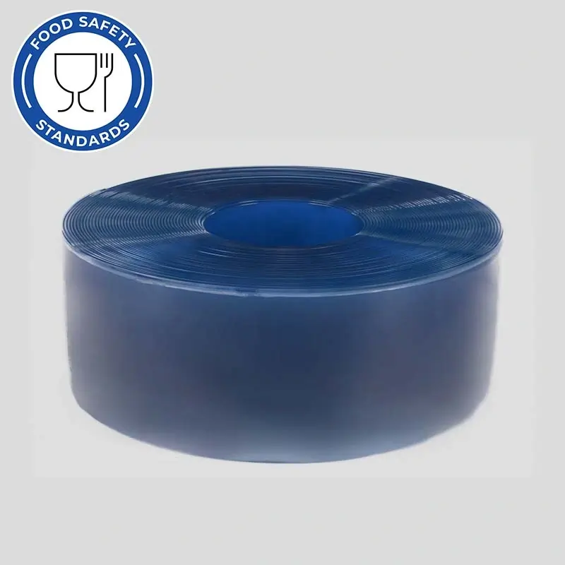 Food Contact PVC roll which is food safe shown from the side