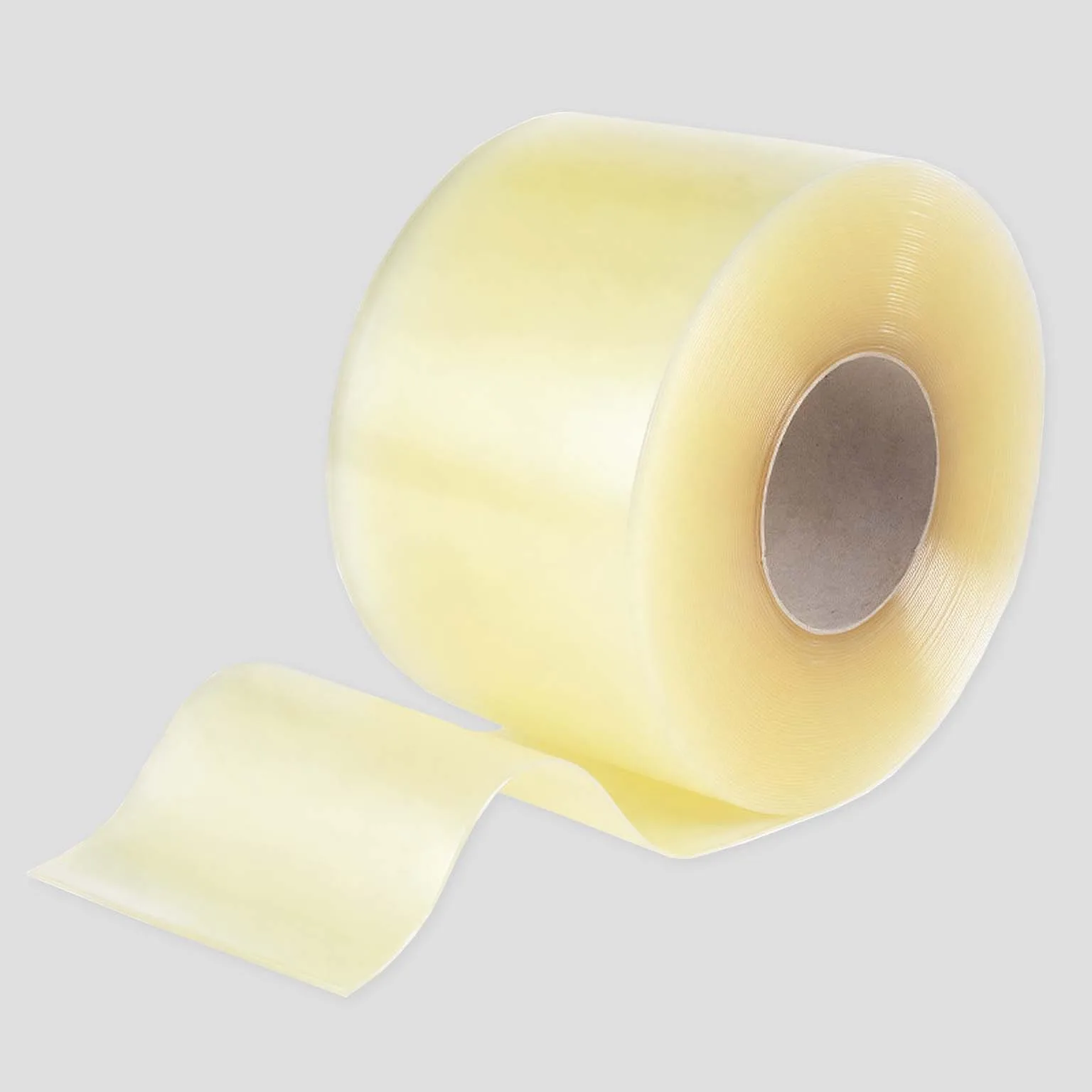 Honey Colour Transparent Flexible PVC Roll