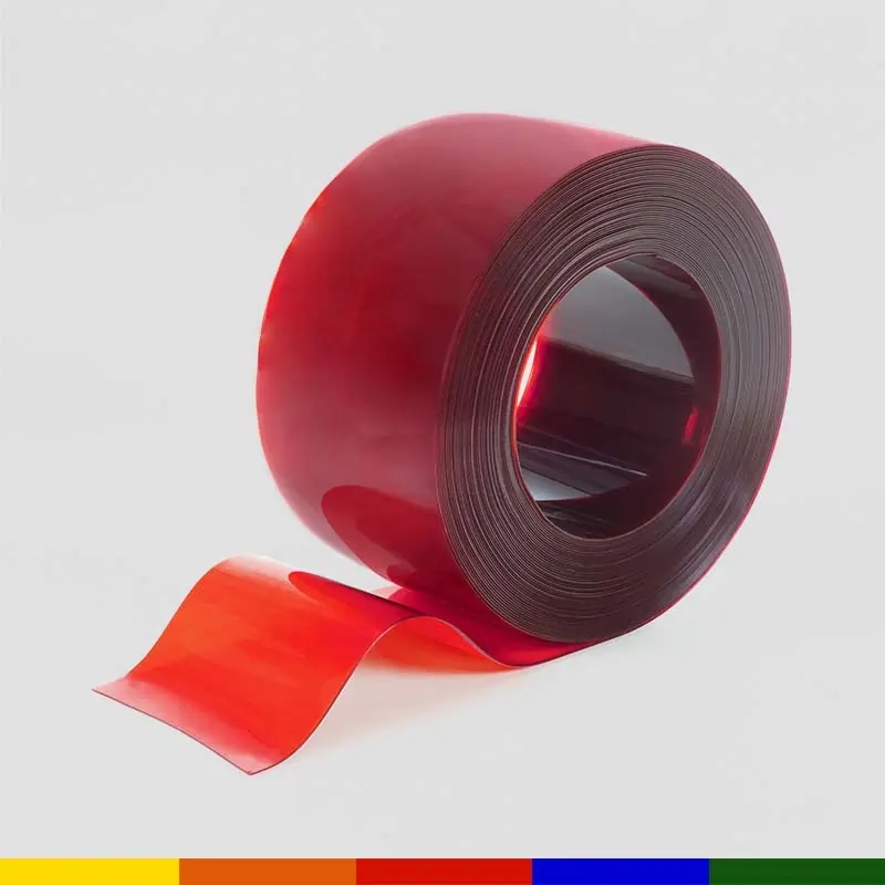 Transparent Colour Plastic PVC strip roll