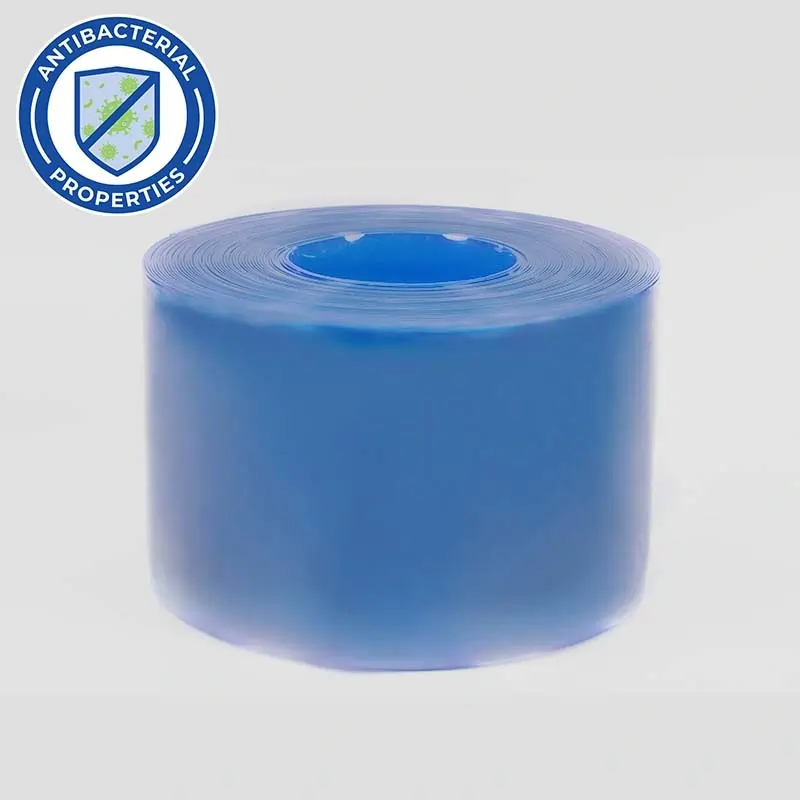 Antibacterial PVC roll on it's side