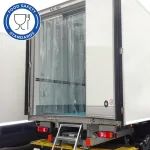 Food Grade Plastic PVC Strip Curtains that are safe for food in the back of a lorry