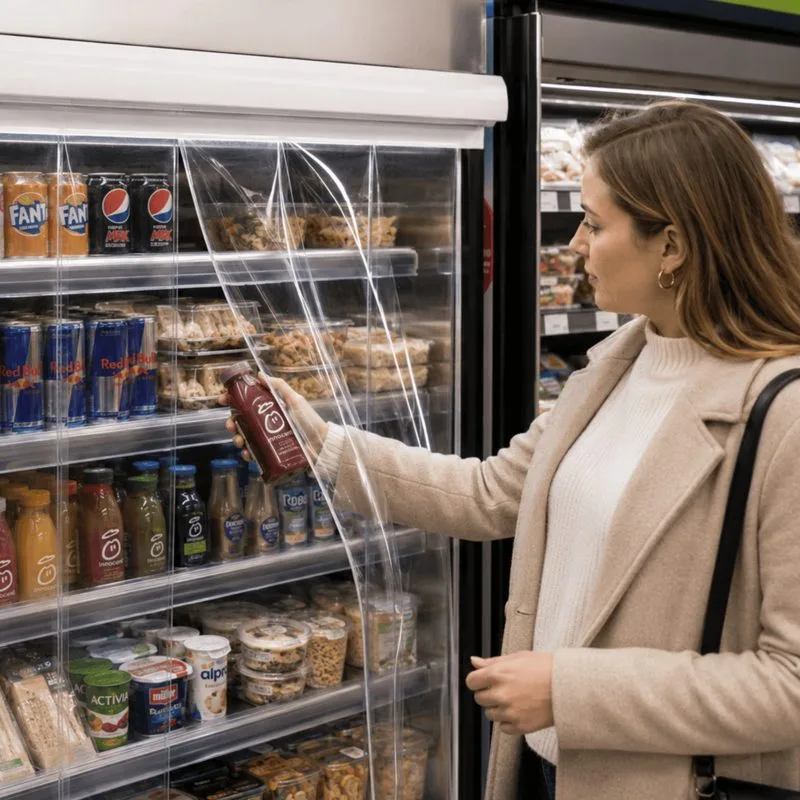 Easily accessing food stuff through the PVC fridge chiller kits